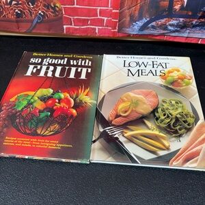 Vin Better Homes and Gardens Cookbook Set - So Good with Fruit & Low-Fat Meals